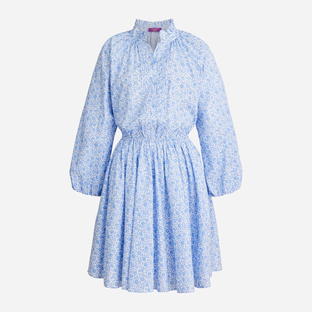 J. Crew x Liberty London Ruffle Collar Mini Dress